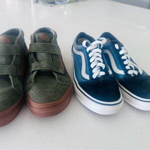 Vans Kids Sneakers in Green and Blue